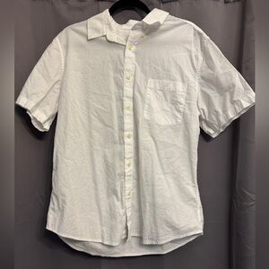 Goodfellow & Co White Short-Sleeve Button-Down Shirt